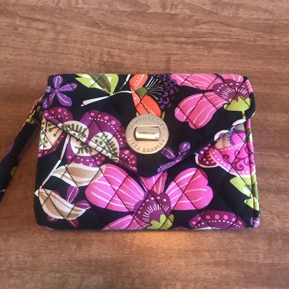 Vera Bradley Pirouette Pink Wristlet
